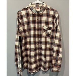 Levi Western Mens Button Up Medium Long Sleeve.